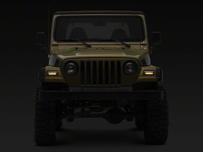 Raxiom 97-06 Jeep Wrangler TJ Axial Series LED Sequential Cornering Lights- Clear