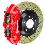 Brembo 12-19 Range Rover Evoque Front GT BBK 6 Piston Cast 380x32 2pc Rotor Drilled-Red