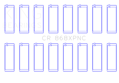 King Engine Bearings Ford Prod V8 4.6L/5.4L SOHC (Size 0.25) Performance Coated Rod Bearing Set