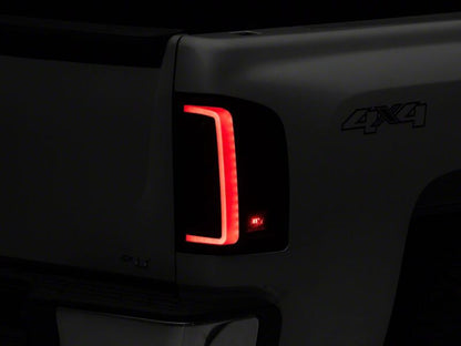 Raxiom 07-13 Chevrolet Silverado 1500 G2 LED Tail Lights- Black Housing- Smoked Lens