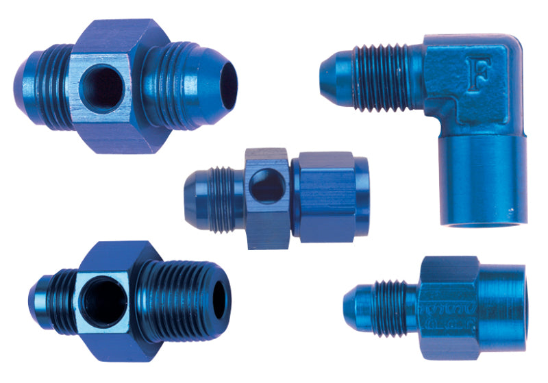 Fragola Inline Gauge Adapter -8AN Male x -8AN Fem