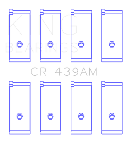 King Engine Bearings Honda A18A1/A20A1/B20A3/BS1/ES/ET1-2 Connecting Rod Bearing Set