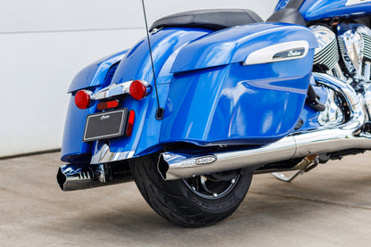 S&S Cycle Fishtail Slip-Ons - Chrome