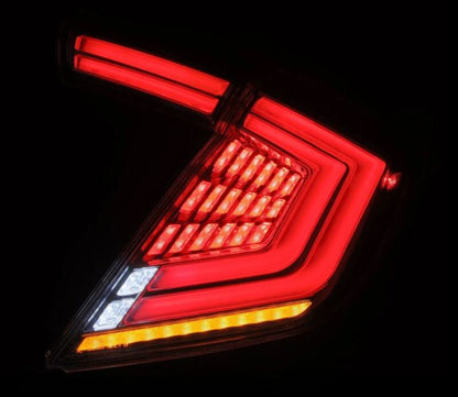 AlphaRex 16-21 Honda Civic Hatchback / Type-R FK8 Nova-Series LED Tail Lights (Pair) - Clear