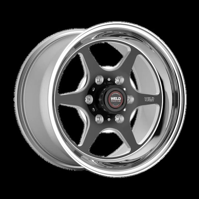 Weld S79 HD S79 18x5in / 6x139.7 BP / 2.1in BS Black Center - Polished Shell Wheel
