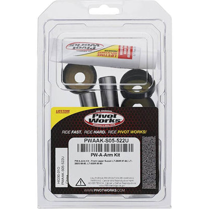 Pivot Works 87-92 Suzuki LT-250R A-Arm Kit - Front Upper 1 Kit Req Per Veh