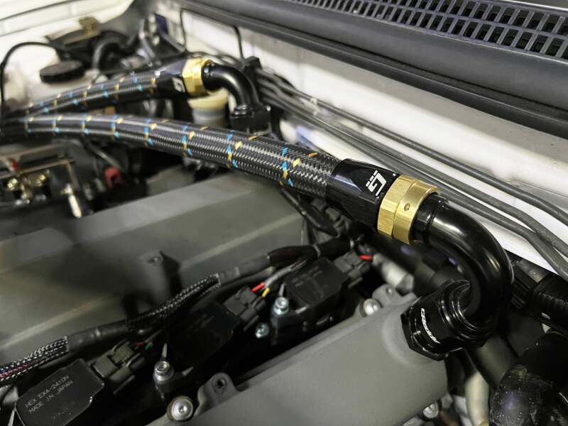 GReddy AN16 45 DEGREE HOSE END SWIVEL BLACK/GOLD ANODIZED