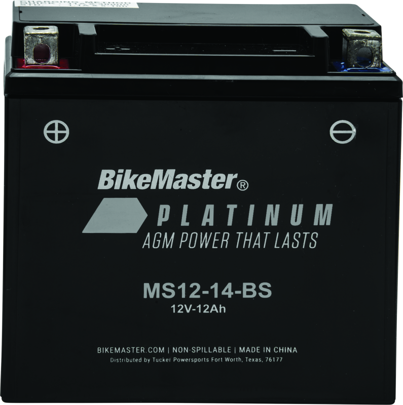 BikeMaster AGM Battery - MS12-14-BS