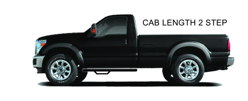 N-Fab Nerf Step 04-06 Toyota Tundra Double Cab - Gloss Black - Cab Length - 3in