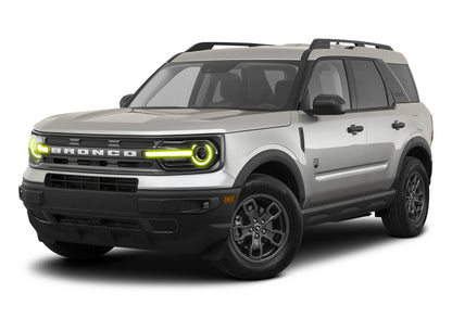 Oracle 2021 Ford Bronco Sport RGB+W Headlight DRL + Halo - ColorSHIFT w/ 2.0 Controller