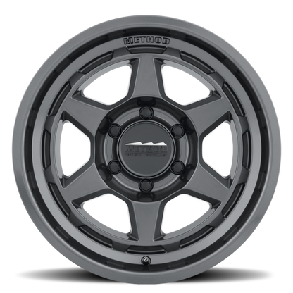 Method MR708 Bead Grip 17x8.5 / 0mm Offset / 5x5 BP / 71.5mm CB - Gloss Titanium