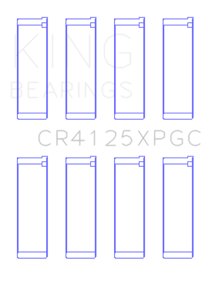 King Subaru EJ20/EJ22/EJ25 (Suites 52mm Journal Size) Tri-Metal Coated Rod Bearing Set - Size STD