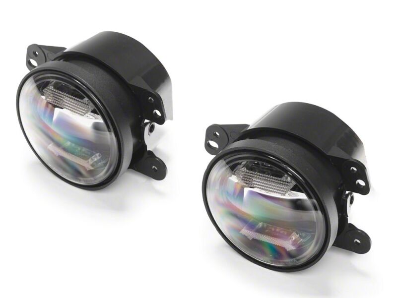 Raxiom 07-18 Jeep Wrangler JK Axial Series LED Angel Eye Fog Lights- Amber and White