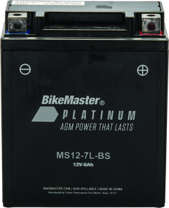 BikeMaster AGM Battery - MS12-7L-BS