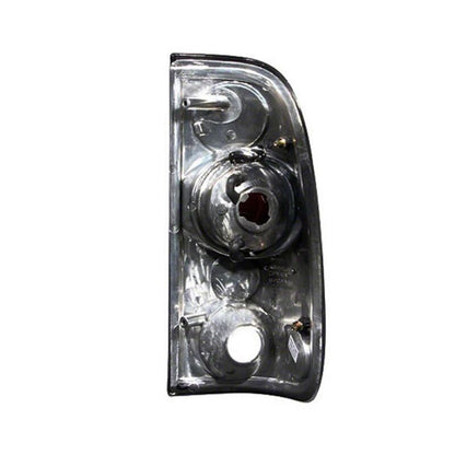 Raxiom 97-03 Ford F-150 Styleside Axial Series Version 2 Tail Lights- Chrome - Red/Clear Lens