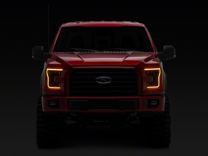 Raxiom 15-17 Ford F-150 CXR Series LED Headlights- Black Housing- Clear Lens