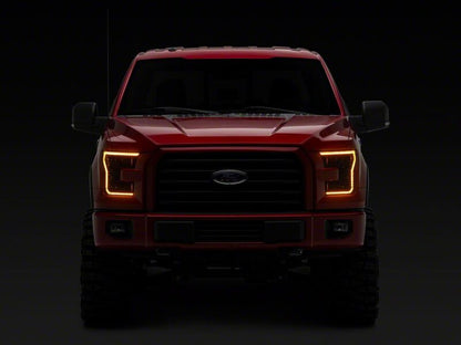 Raxiom 15-17 Ford F-150 CXR Series LED Headlights- Black Housing- Clear Lens