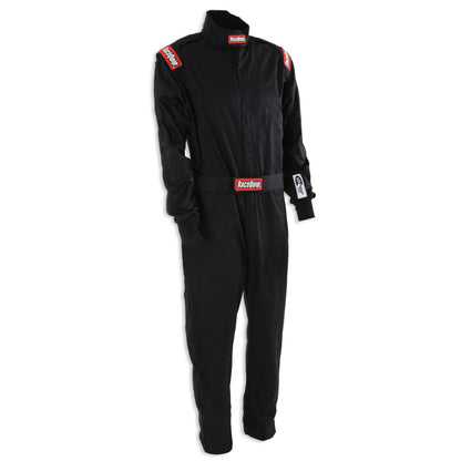 RaceQuip Black Chevron-1 Suit - SFI-1 Small