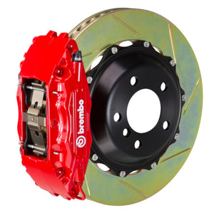 Brembo 09-12 SL550 (R230) Front GT BBK 6 Piston Cast 355x32 2pc Rotor Slotted Type-1-Red