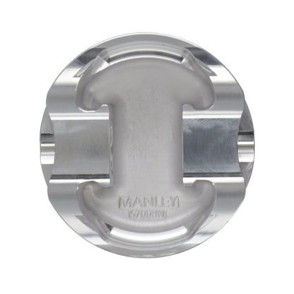 Manley 2018+ Ford Coyote 5.0L 6.75cc Dish 3.667in Bore 12:1 CR 22mm Pin Platinum Ext Duty Pistons