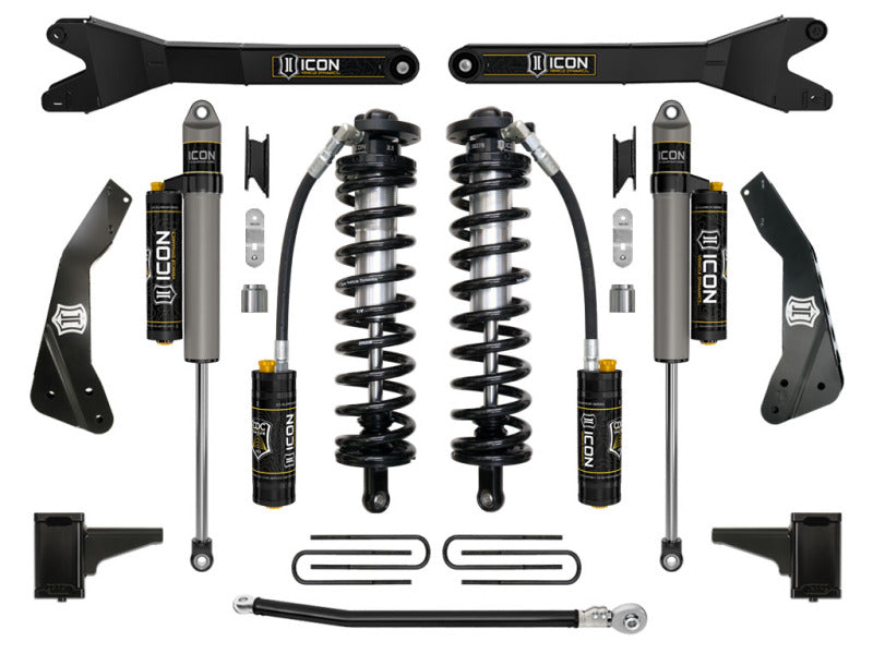 ICON 11-16 Ford F250/F350 4-5.5in Stage 4 Coilover Conversion System w/ Radius Arm