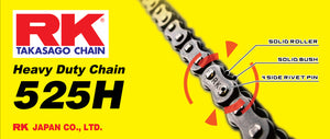 RK Chain 525H-130 - Natural