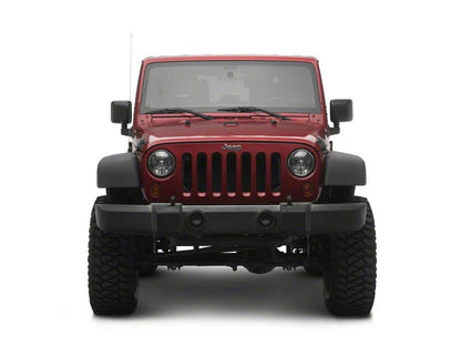 Raxiom 07-18 Jeep Wrangler JK V2 LED Switchback Fog Lights with Amber Turn Signal and Halo Rings