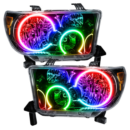 Oracle 07-11 Toyota Tundra Pre-Assembled Headlights - Black Housing - w/ BC1 Controller