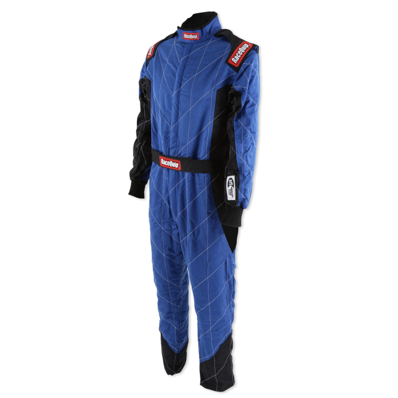 RaceQuip Blue Chevron-5 Suit SFI-5 - Medium