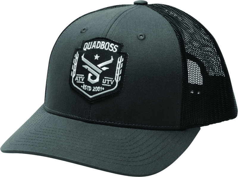 Quadboss Barbwire Hat Grey Snap