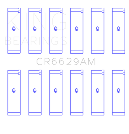 King Engine Bearings Mitsubishi 181CI 3.0L 6G72 V6/152CI 2.5L 6G73 V6 Rod Bearing Set - Size STD