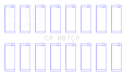 King Engine Bearings 00-03 Ford F-650/F-750 T444E Connecting Rod Bearing Set