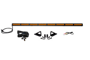 Diode Dynamics 18-21 Jeep JL Wrangler/Gladiator SS50 Hood LED Light Bar Kit - Amber Flood