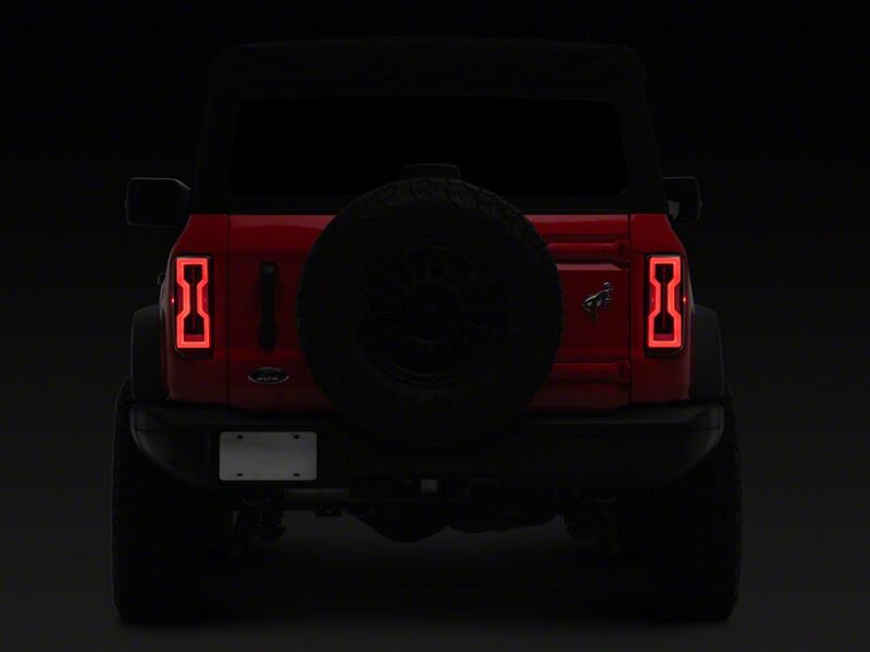 Raxiom 21-26 Ford Bronco Axial Series LED Tail Lights- Black Housing- Clear Lens