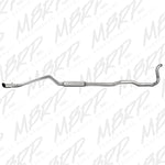 MBRP 88-93 Dodge 2500/3500 Cummins 4WD ONLY Turbo Back Single Side Exit Alum Exhaust System