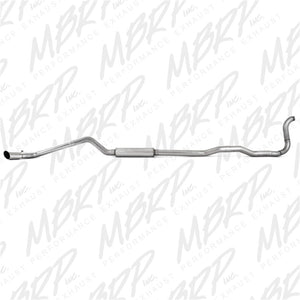 MBRP 88-93 Dodge 2500/3500 Cummins 4WD ONLY Turbo Back Single Side Exit Alum Exhaust System