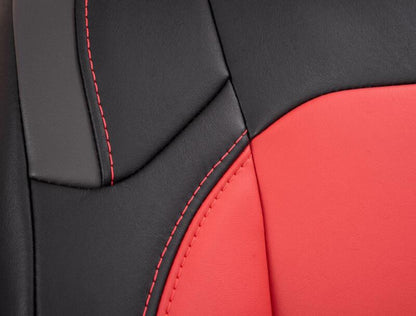PRP Jeep Wrangler JL Front Seat Covers Jeep Gladiator JT- with Pocket Back (Pair) - Black/Green