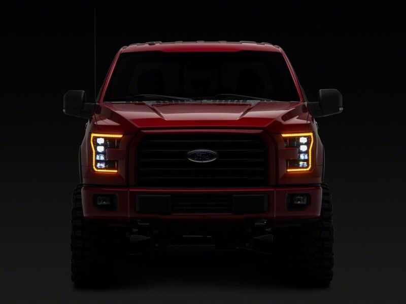 Raxiom 15-17 Ford F-150 CXR Series LED Headlights- Black Housing- Clear Lens
