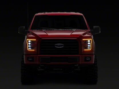 Raxiom 15-17 Ford F-150 CXR Series LED Headlights- Black Housing- Clear Lens