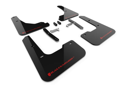 Rally Armor 24-26 Hyundai Elantra Black Mud Flap Red Logo