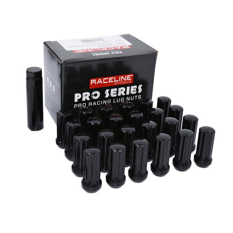 Raceline 14x1.50mm XL Black Lug Nuts (32 Pack)