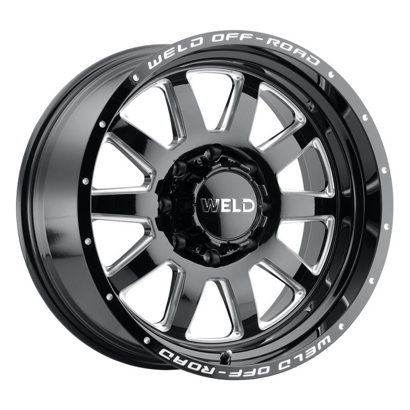 Weld Off-Road 18x9 Stealth 8x170 ET00 BS 5.01 Gloss BLK MIL 125.1