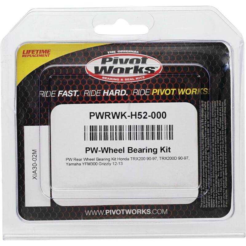 Pivot Works 90-91 Honda TRX200 Rear Wheel Bearing Kit