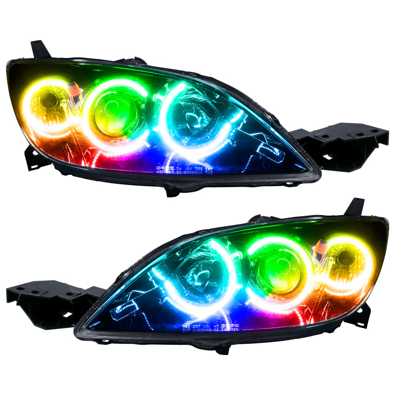 Oracle 04-09 Mazda 3 SMD HL - 4DR - Halogen Style - ColorSHIFT w/ Simple Controller
