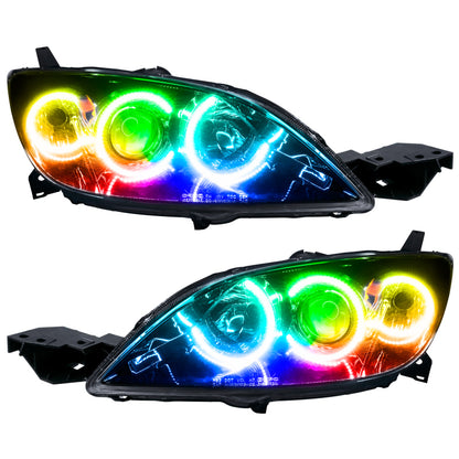Oracle 04-09 Mazda 3 SMD HL - 4DR - Halogen Style - ColorSHIFT w/ Simple Controller