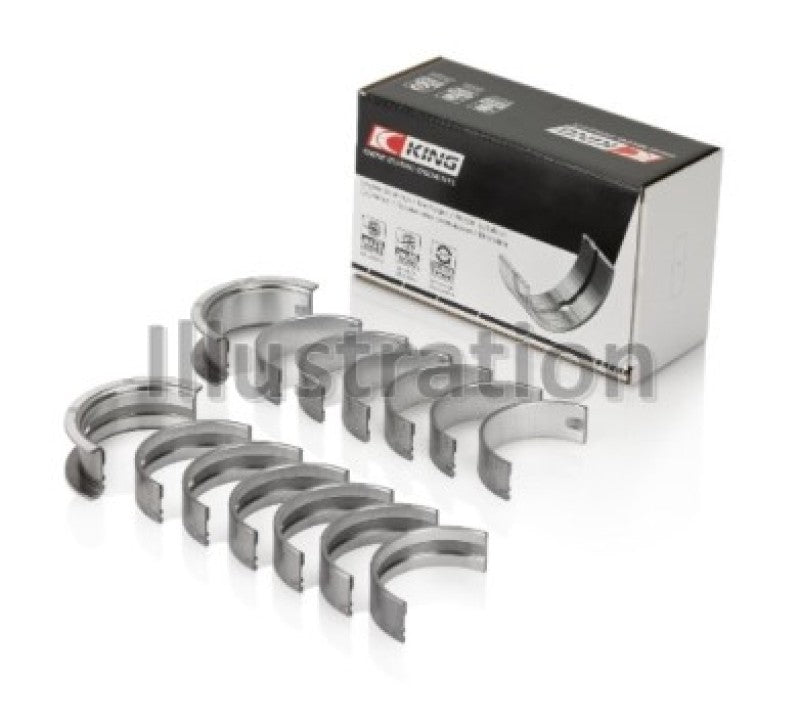 King Engine Bearings BMW M30B35/25/28/32/33/35 Main Bearing Set (Size +0.5)
