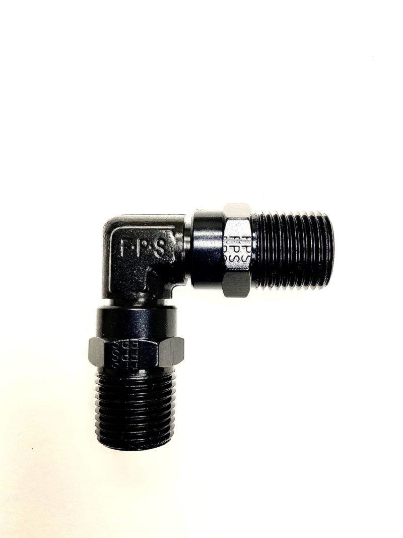 Fragola -10AN (7/8-14) x -12AN (1 1/16-12) ORB 90 Degree Swivel Adapter