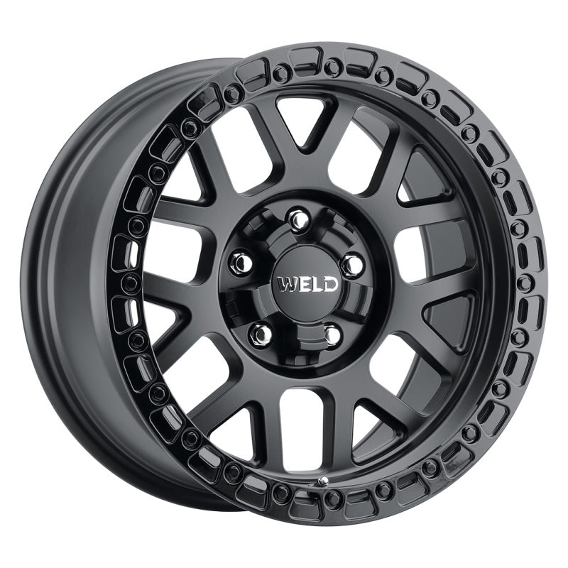 Weld Off-Road W104 17X8.5 Cinch 5X100 5X114.3 ET38 BS6.25 Satin Black / Gloss Black 72.56