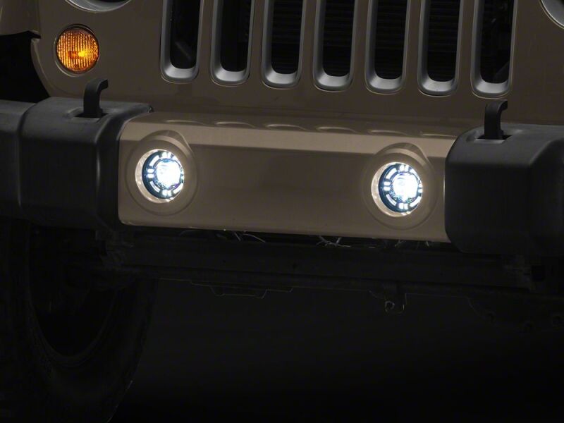 Raxiom 07-18 Jeep Wrangler JK V2 LED Fog Lights with Amber Turn Signals