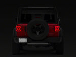 Raxiom 18-23 Jeep Wrangler JL Horizon LED Tail Lights- BlkHousing- Red Lens